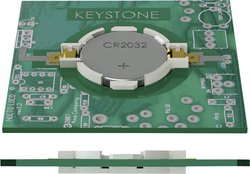 Uchwyt ogniwa guzikowego Keystone Electronics 1057, CR 2032, Poziome, Montaż powierzchniowy SMD, (D x S x W) 33.15 x 23.93 x 5.21 mm