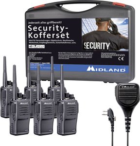 Radiotelefon PMR Midland G15 Pro PMR 6er Security inkl. MA 25-M