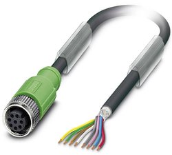 Kabel do czujników/elementów wykonawczych Phoenix Contact SAC-8P-10,0-PUR/M12FS SH 1522891, kabel, otwarte końcówki, 1 szt.