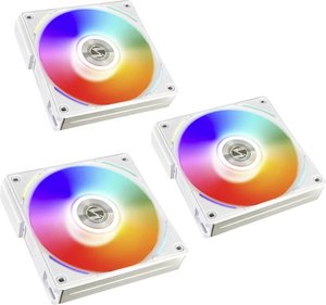 Lian LiUNI FAN AL120 RGB PWM wentylator, zestaw 3 szt. ze sterownikiem - 120mm, biały Lian Li UNI FAN AL120 Wentylator do obudowy PC biały (S x W x G) 120 x 120 x 25 mm