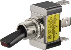 Przełącznik samochodowy TRU COMPONENTS TC-R13-423L GREEN 1587695, 1 x wył/wł, 12 V/DC, 30 A