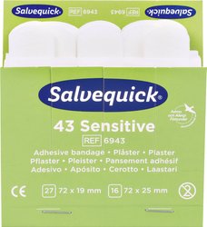 Salvequick Plastry gipsowe Wkład z włókniny 6943 Zestaw wypełniający plastrów Salvequick