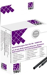 Rurka termokurczliwa z klejem TRU COMPONENTS T1807CA006A, 3:1, od 1.60 mm do 0.50 mm, 100 szt.