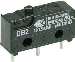Mikroprzełącznik DB2C-C1AA 250 V/AC 10 A 1 x wł/(wł) ZF  chwilowy 1 szt.