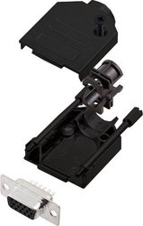 Zestaw listew żeńskich D-Sub encitech DTZK09-BK-HDS15-K 6355-0102-11, rzędy: 3, styki: 15, 180 °, 1 szt.