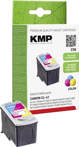 Tusz zamienny, KMP C58, 16 ml, zastępuje Canon PG41, kolorowy