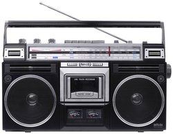 Radiomagnetofon Silva Schneider PCR 1980 UKW, MW, Fale krótke funkcja nagrywania, zawiera mikrofon czarny