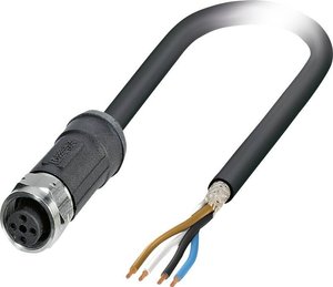 Kabel czujników/elementów wykonawczych Phoenix Contact SAC-4P- 5,0-28X/M12FS SH OD 1454163 Ilość styków: 4 1 szt.