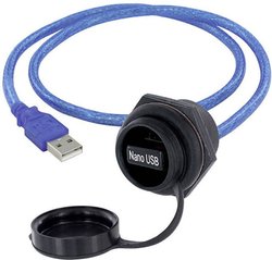 Złącze męskie USB encitech 1310-1037-05, USB Typu-A, 3.00 m, 1 szt.