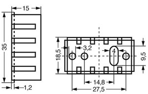 Radiator Fischer Elektronik ICK 35 SA 20 K/W