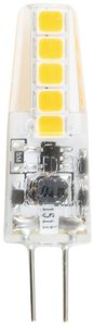 Podstawka LED pinowa G4 2W 200lm 10x37mm 3000K przezroczysta 12V AC/DC Żarówka LED Heitronic 16211 G4 2 W = 20 W 200 lm ciepła biel 1 szt.