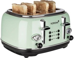 Podwójny toster z podgrzewaczem do bułek Korona Retro 21675