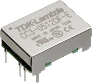 Przetwornica DC/DC, do PCB TDK-Lambda CC-3-2412DF-E 24 V/DC -12 V/DC, 12 V/DC, 15 V/DC 0.125 A 3 W Ilość wyjść: 2 x