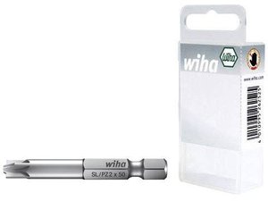 Bity profesjonalne, Xeno do wkrętów z rowkiem / Pozidriv, kształt E 6,3 Bit plus/minus Wiha 36082 E 6.3 2 szt.