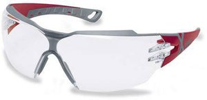 uvex pheos cx2 9198 9198258 Okulary ochronne z ochroną UV czerwony, szary