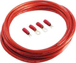 Zestaw kabli zasilających Sinuslive BK-25P, 25 mm2, czerwony, 5 m
