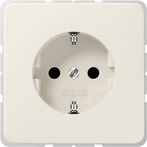 Jung CD1520NBF Styk uziemienia 16 A 250 V, kremowo-biały Gniazdo z uziemieniem Jung CD1520NBF kremowo-biały
