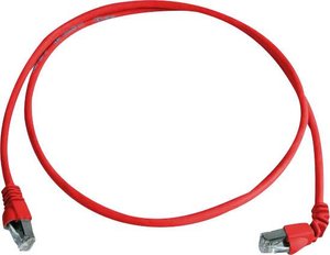 Kabel LAN Telegärtner L00000A0196, 1 szt., RJ45, CAT 6a, S/FTP, 1.00 m, czerwony