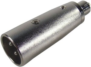 Adapter Paccs, z RCA męskiego na XLR męski