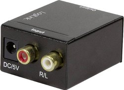 LogiLink CA0102  Toslink / Cinch Audio Przejściówka, adapter  czarny