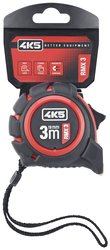 Solidna taśma miernicza, zadrukowana po obu stronach, z magnetycznym haczykiem końcowym Taśma miernicza 4K5 Tools RMX 3 RollMeter 3m 606.100-3