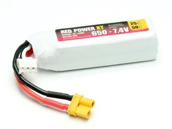 Pakiet akumulatorów (LiPo) 7.4 V 650 mAh 25 C Red Power Softcase XT30