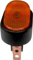Przełącznik kołyskowy samochodowy TRU COMPONENTS TC-R13-133B-SQ YELLOW 1587550, 1 x wył/wł, 12 V/DC, 30 A