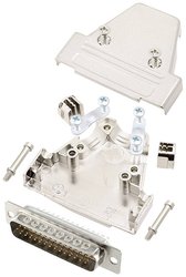 Zestaw listew męskich D-Sub encitech TRI-M-25-HDP44-W-K 6355-8058-03, rzędy: 3, styki: 44, 180 °, 1 szt.