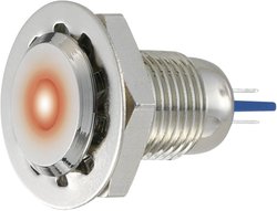 Lampka sygnalizacyjna LED TRU COMPONENTS GQ12F-D/B/24V/N 149499, 24 V/DC, 24 V/AC, 12 mm