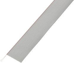 Kabel płaski, taśmowy TRU COMPONENTS 1567187 Wymiary siatki: 1.27 mm 20 x 0.035 mm² szary 30.5 m