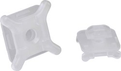 Cokół montażowy do opasek kablowych dla profili aluminiowych Gniazdo montażowe PB Fastener ALFF-0802, 25 szt.