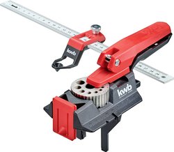 Dübelprofi - uniwersalny kołek i szablon do wiercenia z regulowanymi rozmiarami otworów Szablon do wiercenia kwb  758300  1 szt.