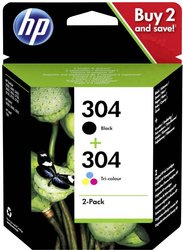 HP 304 Tusz Czarny, Cyjan, Magenta, Żółty 3JB05AE tusz oryginalny HP 304 atrament Combi-Pack tusz oryginalny Czarny, Cyjan, Magenta, Żółty 3JB05AE Tusz