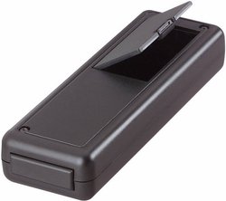 Obudowa ręczna, Strapubox 6094, gniazdo baterii 9 V, ABS, 135 x 44 x 24 mm, czarna