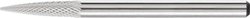 Frez z węglików spiekanych, ostrołukowy, trzpień 3x13 mm ø 3 mm, nacięcie MIKRO do obróbki precyzyjnej Frez PFERD SPG 0313/3 MICRO 21222673, 3 mm x 43 mm , 1 szt.