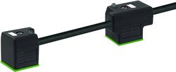 Podwójne złącze męskie zaworowe z kablem połączeniowym Murr Elektronik 7000-58041-6170300, A standard, 300 V/AC, 500 V/AC, IP67, 1 szt.