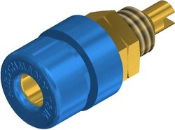 Złącze żeńskie laboratoryjne złącze żeńskie do wbudowania pionowego Średnica pina: 4 mm niebieski SKS Hirschmann BIL 30 Au 1 szt.