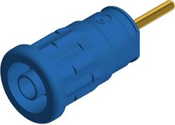 Gniazdo laboratoryjne zabezpieczone Złącze żeńskie do wbudowania pionowego Średnica pinu: 4 mm niebieski SKS Hirschmann SEP 2630 S1,9 1 szt.