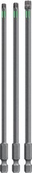 Zestaw bitów TORSION, 150 mm, TT 25, TT 30, TT 40 Bit szcześciokątny kwb 123344 3 szt.
