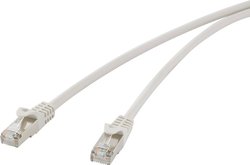 Kabel LAN Renkforce RF-4724278, 1 szt., RJ45, CAT 5e, F/UTP, 5.00 m, szary