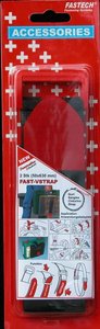 Taśma rzepowa z paskiem element z pętelkami i haczykami (D x S) 630 mm x 50 mm czarny, czerwony FASTECH® 906-330C 2 szt.