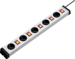 Listwa zasilająca z wyłącznikiem Ehmann Vario Linea Universal 0202x00052301 5x Ilość gniazdek: 5