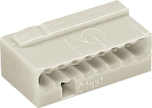 Złącze do puszki podtynkowej WAGO 243-308, PIN: 8, 100 V/AC, 6 A, 1 szt.
