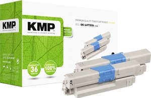 KMP Toner, 2-pak Zamiennik OKI 44973536 Czarny 4400 strony Toner, 2-pak KMP O-T36D, Pasujący drukarek marki: OKI