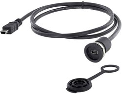 Złącze męskie USB encitech 1310-1011-01, USB Mini-B, 0.50 m, 1 szt.