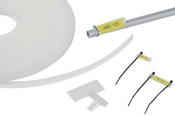 Uchwyt identyfikatora HellermannTyton HCR09-PEUV-CL 525-10003, montaż: wpychanie, 1 szt.