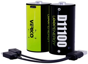 Bateria Verico LoopEnergy Mono D 7400 mAh 1,5 V, opakowanie 2 szt Akumulator D/R20 Verico LoopEnergy  LiPo 7400 mAh 1.5 V 2 szt.
