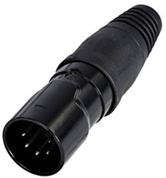 Złącze męskie XLR Rean AV RCX5M-Z-001-1 RCX5M-Z-001-1, mosiądz, złącze męskie proste, 1 szt.