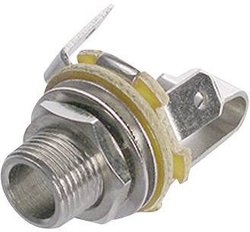 Gniazdo montażowe jack Rean NYS 229, 6.35 mm, 2-pin, mono
