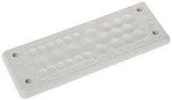 Płyta przelotowa Trelleborg MH-24 F27-1 LIGHT GREY UL94 V-0 IP65  TPE  Screw 107480B, (D x S x W) 154 x 56 x 19 mm, TPE, 1 szt.